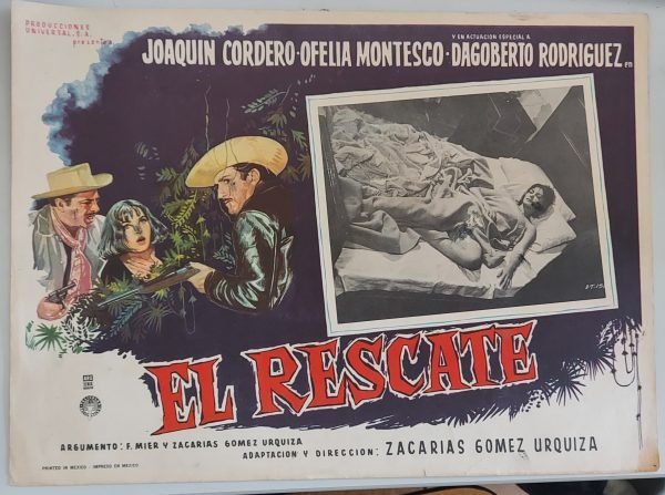 Locandina vintage   del film "El rescate"