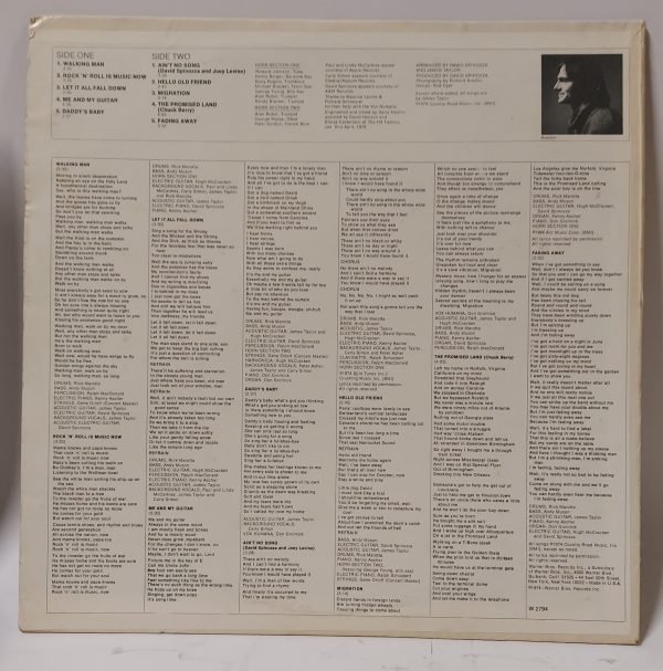 James Taylor  -  Walking man  vinile 33 giri - immagine 3