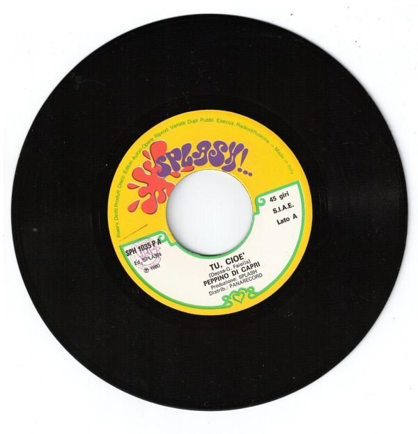 Peppino Di Capri - Tu, cioè(lato a);  Anima(lato b)  vinile 45 giri - immagine 3