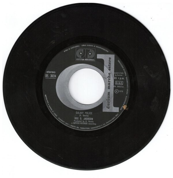 Dee D. Jackson  Meteor man(lato a);  Galaxy Police(lato b) 45 GIRI - immagine 3