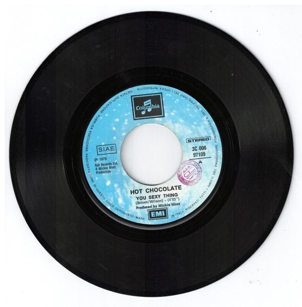 Hot Chocolate  You sexy thing(lato a); A warm smile (lato b) 45 GIRI - immagine 3