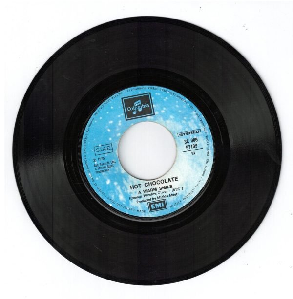 Hot Chocolate  You sexy thing(lato a); A warm smile (lato b) 45 GIRI - immagine 4