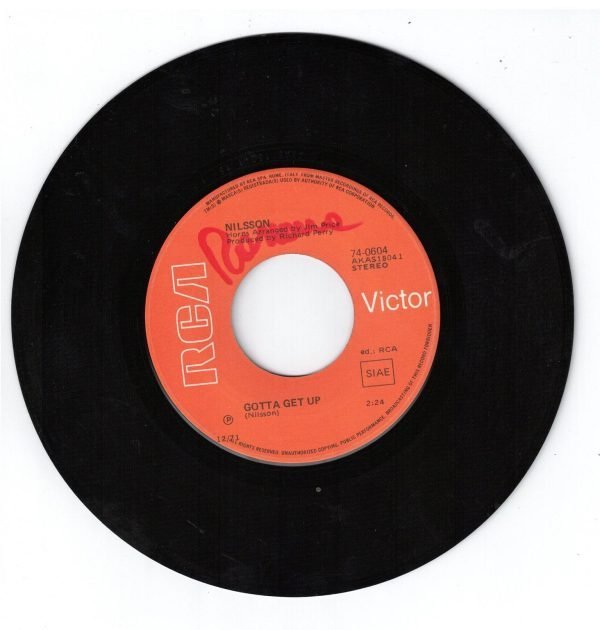 Harry Nilsson  Without you(lato a);  Gotta get up(lato b) 45 GIRI - immagine 4