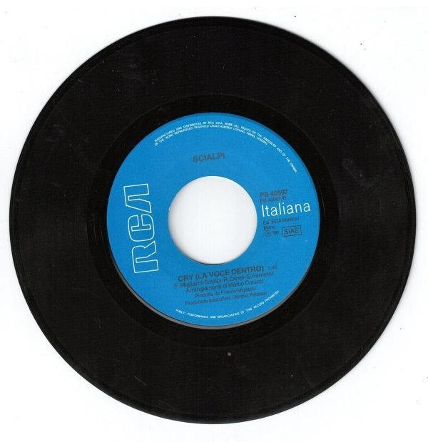 Scialpi  No east, no west(lato a);  Cry - la voce dentro(lato b) - immagine 4
