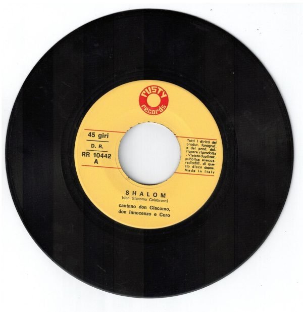 Don Giacomo, don Innocenzo e coro  Shalom (lato a); Cristo è risorto (lato b)  45 giri - immagine 4