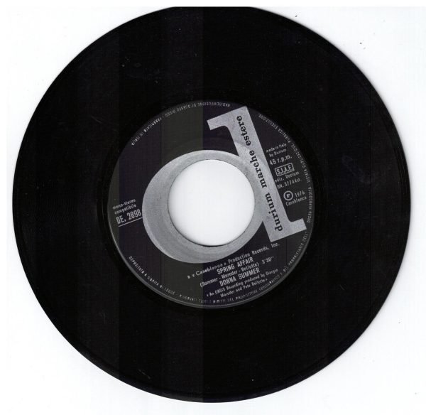 Donna Summer   Spring Affair(lato a); Come with me(lato b)  vinile 45 giri - immagine 4