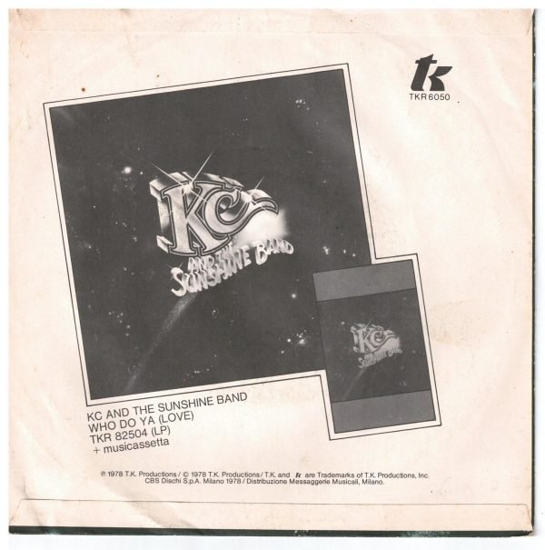 KC and the Sunshine Band  - Do you feel all right(lato a); Sho- Nuff(lato b)  vinile 45 giri - immagine 2