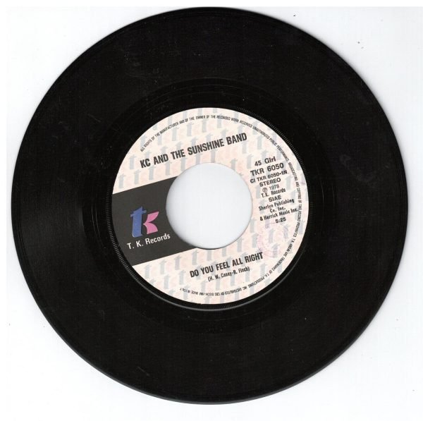 KC and the Sunshine Band  - Do you feel all right(lato a); Sho- Nuff(lato b)  vinile 45 giri - immagine 3