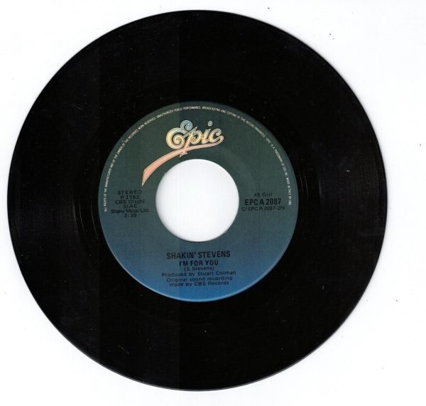 Shakin' Stevens  Shirley(lato a); I'm for you (lato b) 45 GIRI - immagine 4