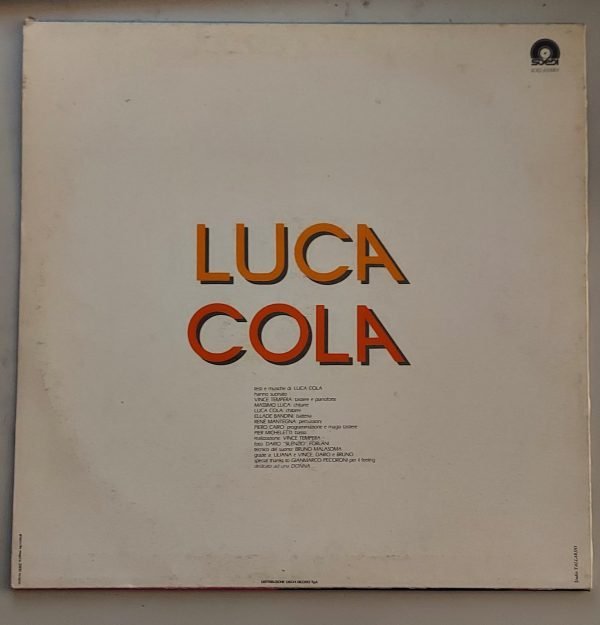 Luca Cola  Disco 4  vinile 33 giri EP (4 tracce) - immagine 2