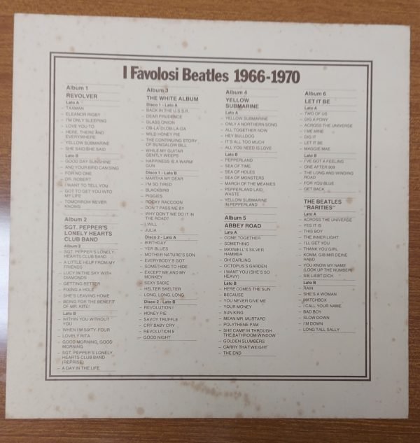BEATLES - I favolosi Beatles 1963-1965 / 1966-1970 - Box 13 LP + Book + inserti - immagine 4