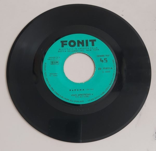 Louis Armstrong and  The all Stars  Panama (lato a); New Orleans function(lato b)  45 giri - immagine 3