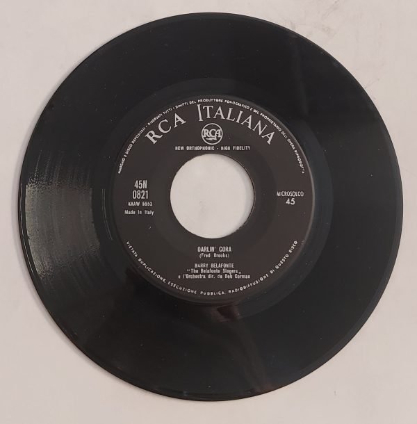 Harry Belafonte  Darlin' Cora (lato a);  Turn Around(lato b) 45 giri - immagine 3