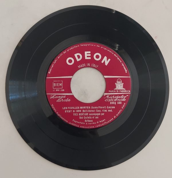 Yves Montand -  Vol. IV  Les Feuilles mortes- C'est si bon(lato a);  Flamenco de Paris-La gamin de Paris (lato b)  45giri - immagine 3