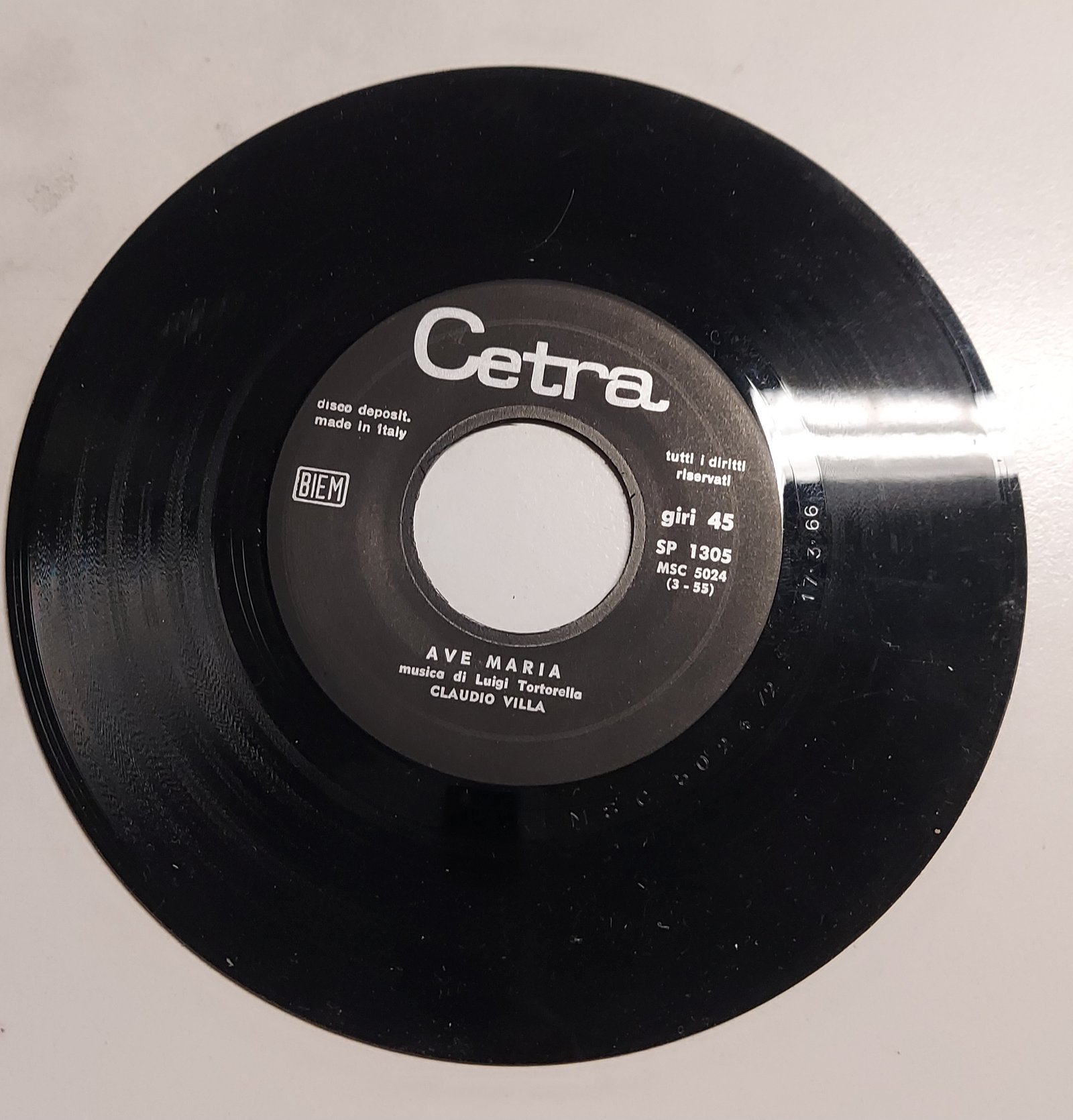 Claudio Villa  PadreNostro(lato a); Ave Maria'(lato b) 45 giri - immagine 3