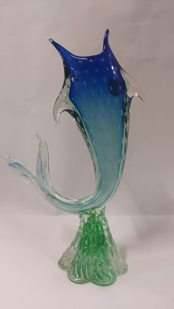 Vaso in vetro di Murano a forma di pesce - immagine 2