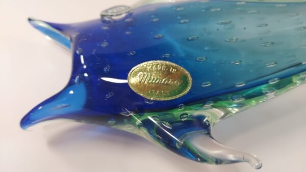 Vaso in vetro di Murano a forma di pesce - immagine 3