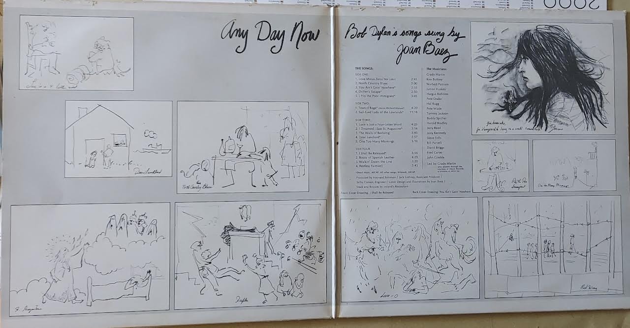 Joan Baez  Any day now- songs of Bob Dylan 33 giri- DOPPIO L.P. - immagine 2