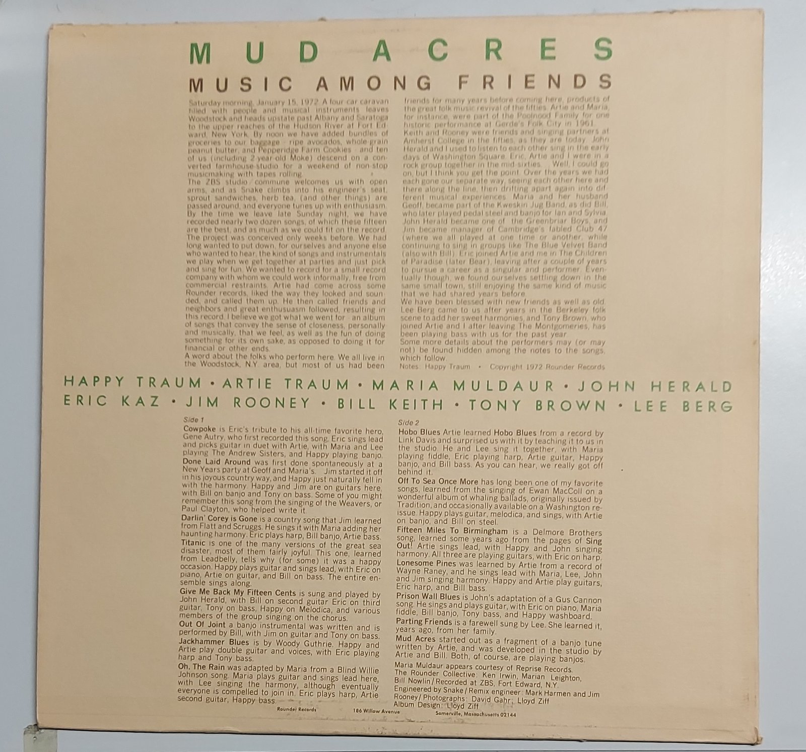 Mud Acres  - Music among friends (33 giri) - immagine 2