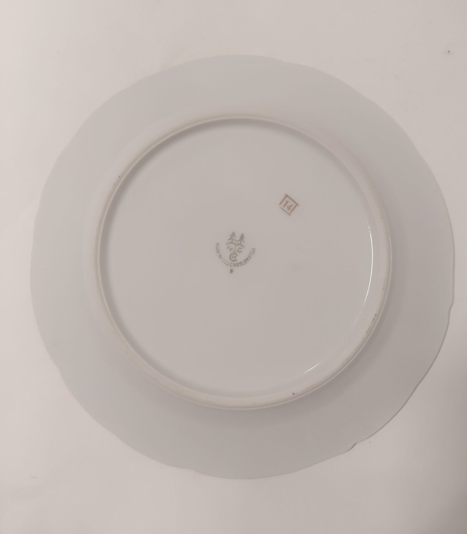 3 piatti da dessert in porcellana Cecoslovacchia - immagine 2