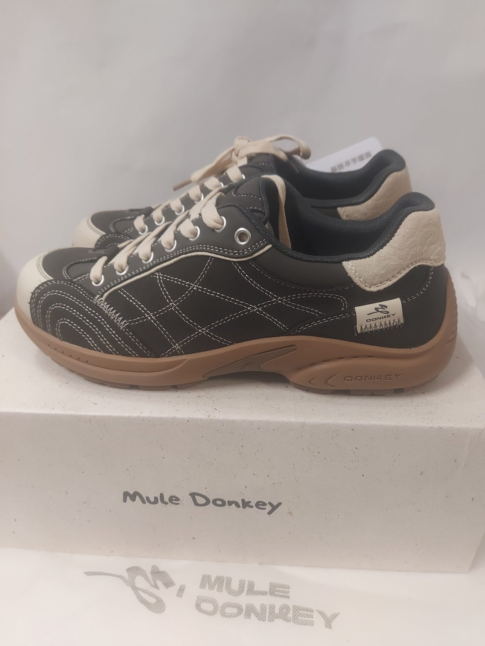 Scarpe "sneaker" Mule Donkey Vintage German Trainer - immagine 2