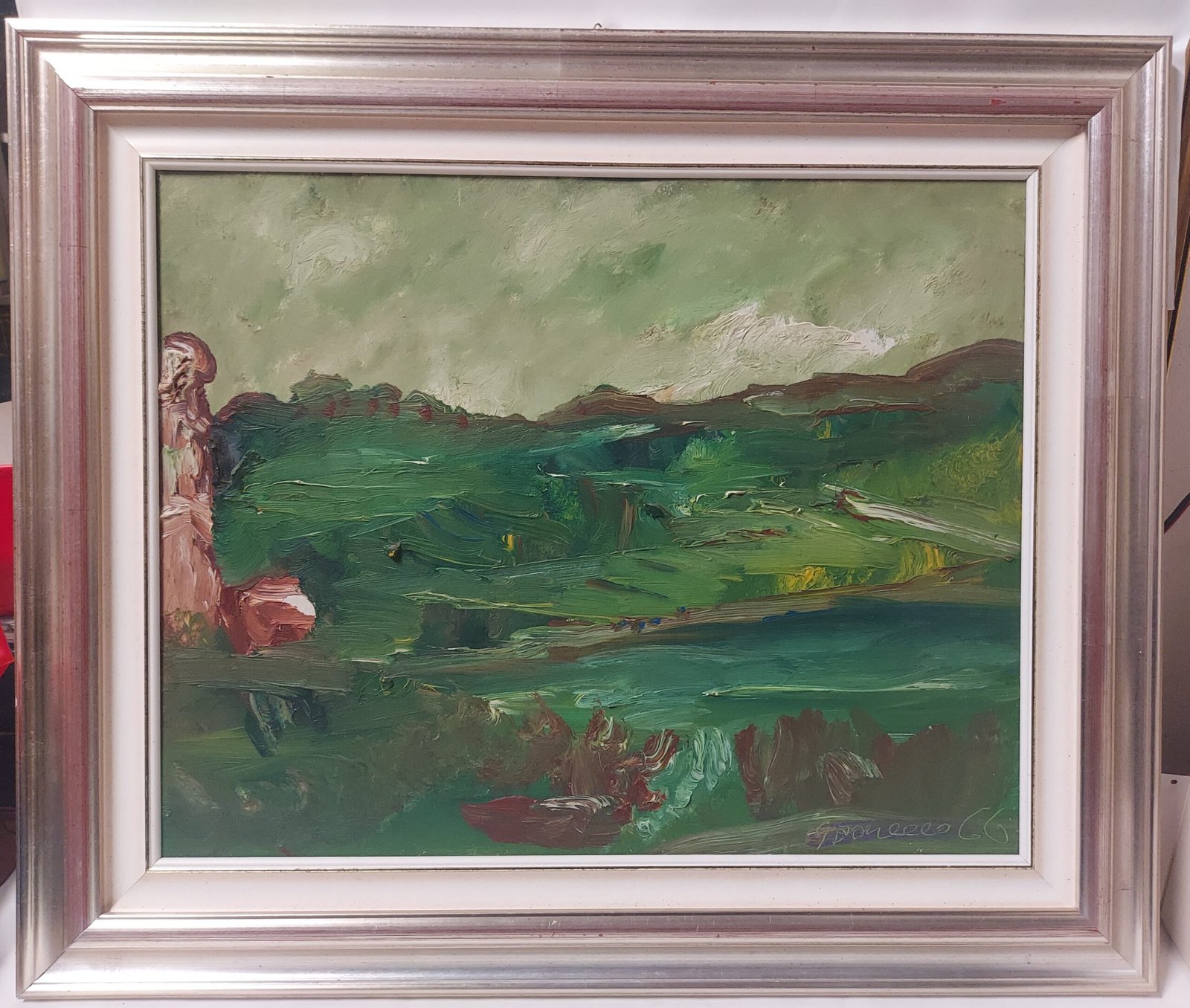 Quadro Paesaggio collinare ed espressionista