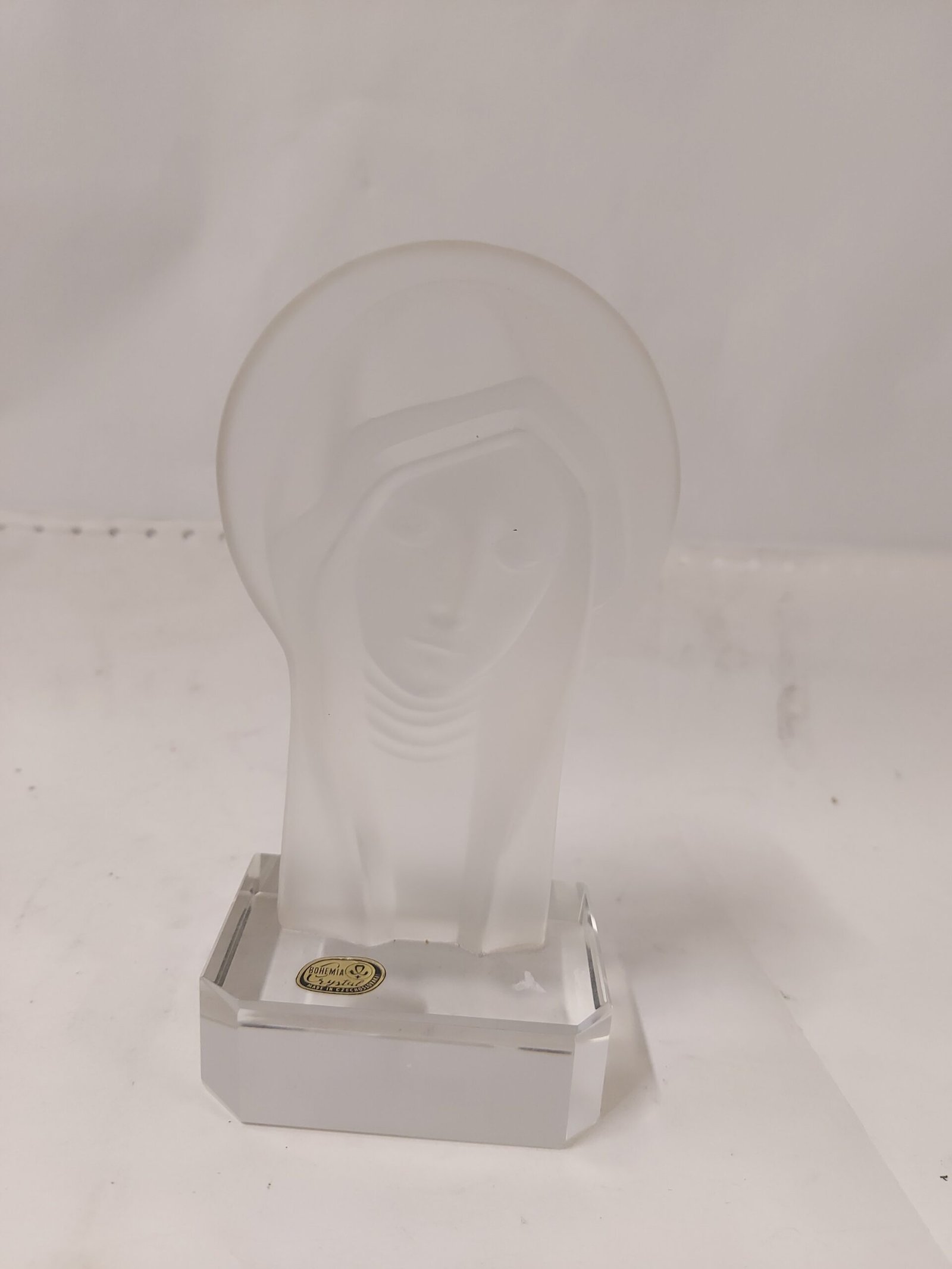 Busto di Madonna in cristallo di Boemia - immagine 2